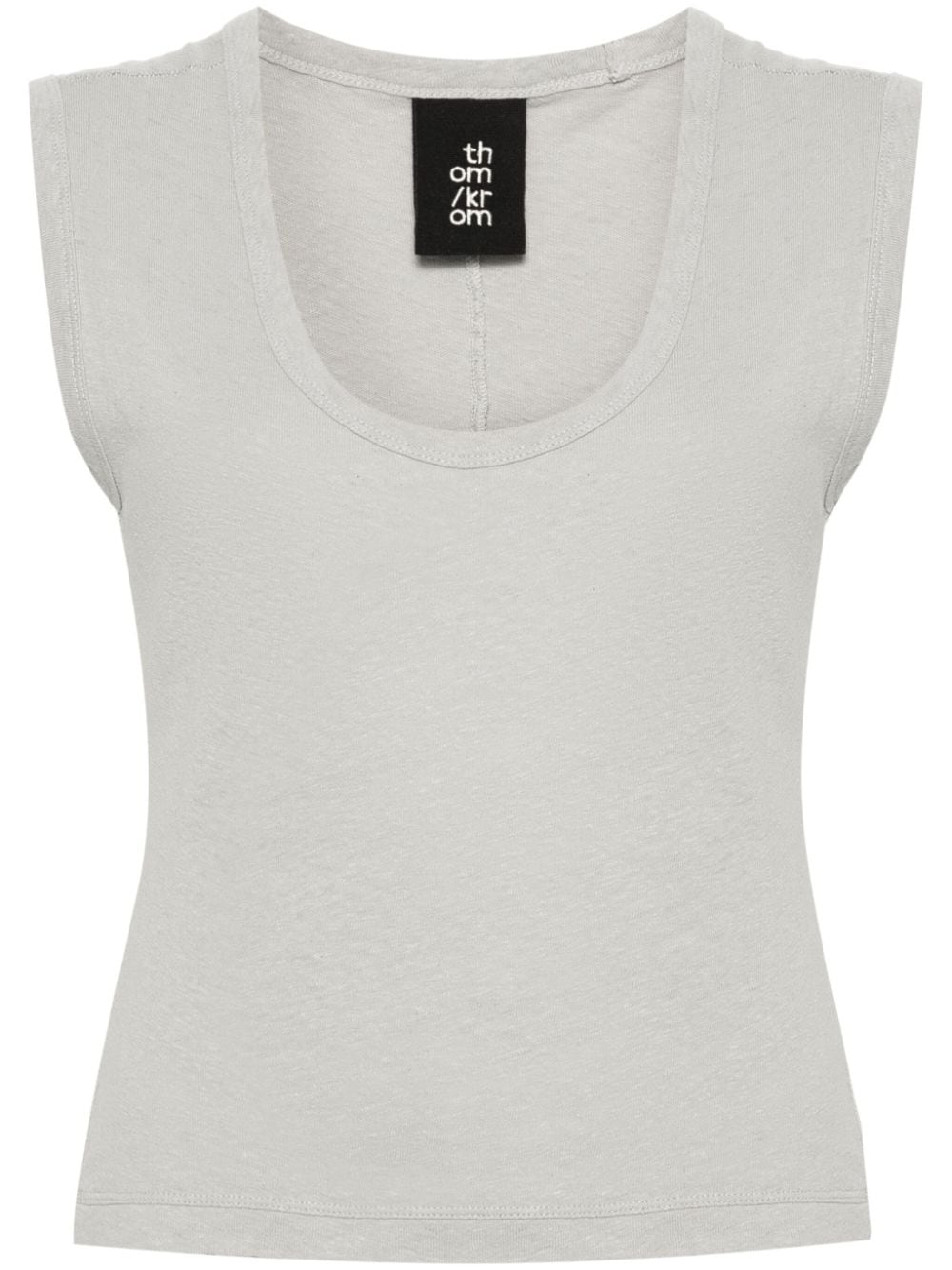 Thom Krom riibed mélange top - Grey von Thom Krom