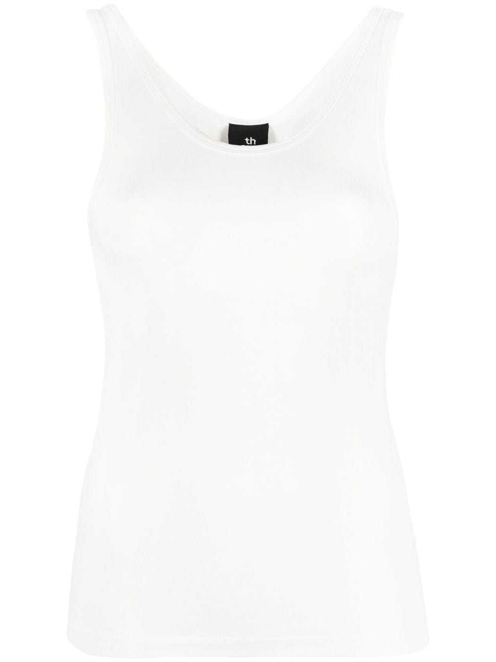 Thom Krom scoop- neck sleeveless top - White