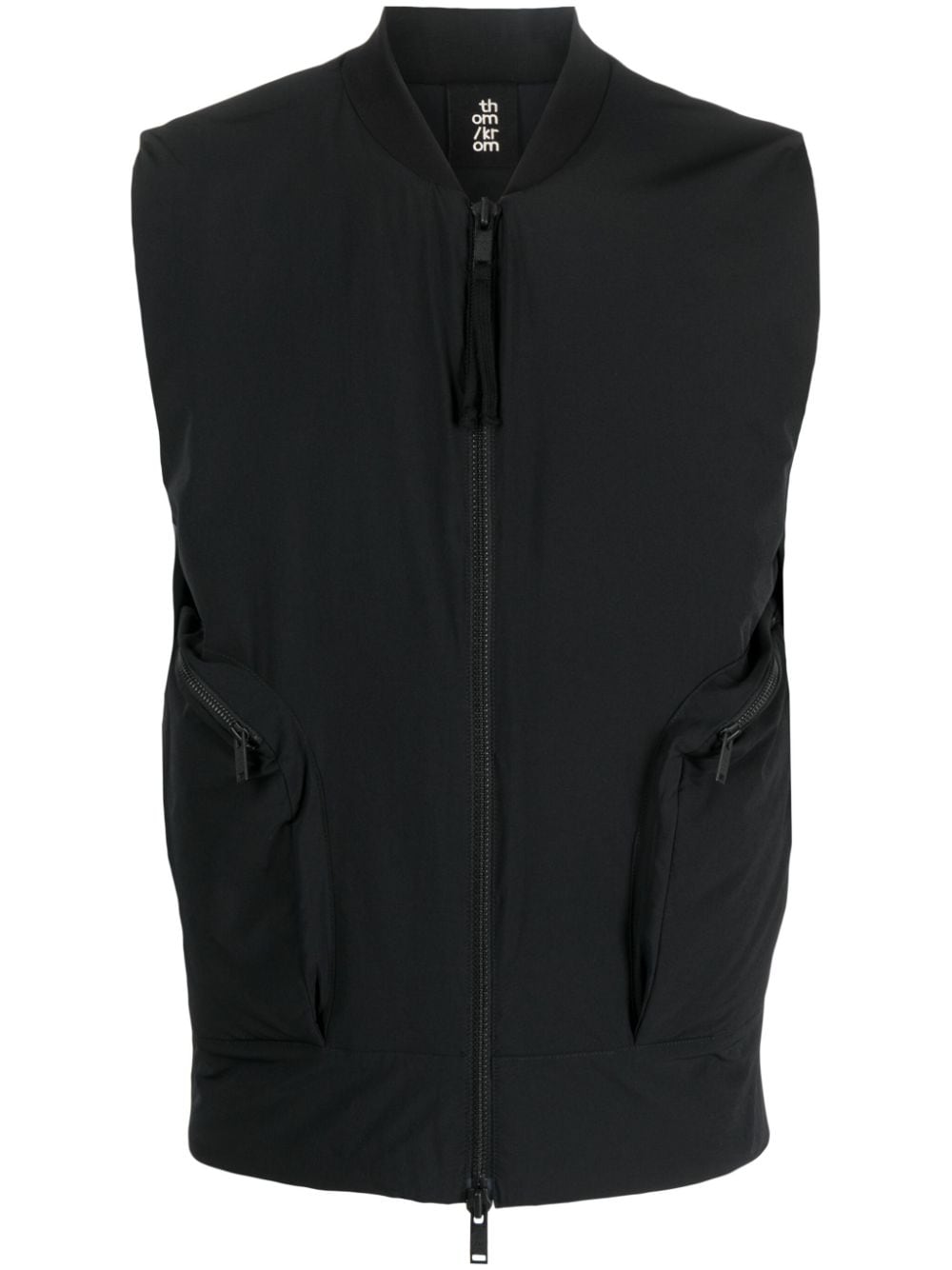 Thom Krom zip-up padded gilet - Black von Thom Krom