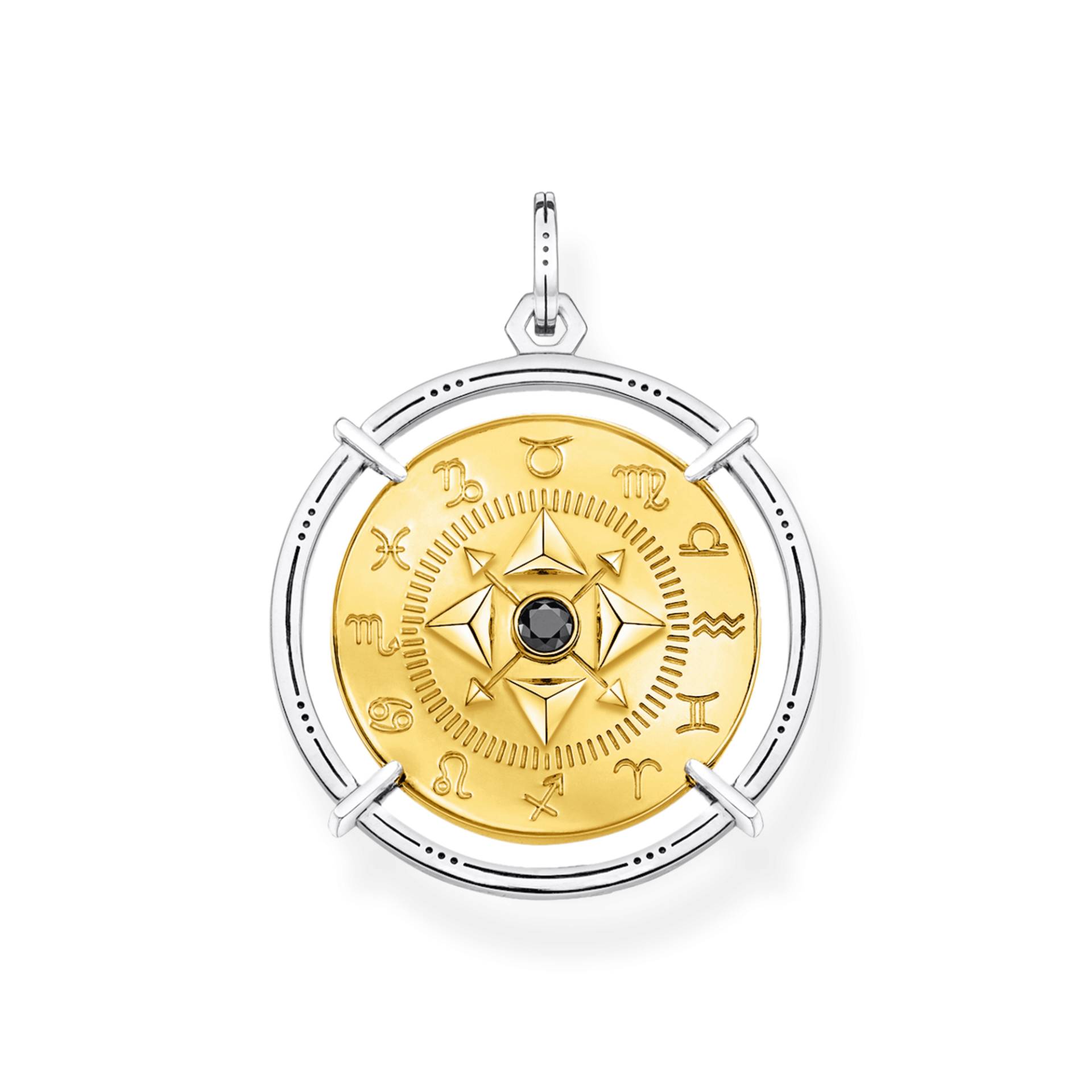 Thomas Sabo Anhänger Amulett Elements of Nature gold schwarz PE908-849-11 von Thomas Sabo