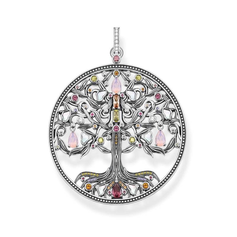 Thomas Sabo Anhänger Baum der Liebe silber farbige Steine mehrfarbig PE919-318-7 von Thomas Sabo