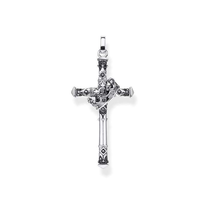 Thomas Sabo Anhänger Kreuz und Krone schwarz PE886-643-11 von Thomas Sabo