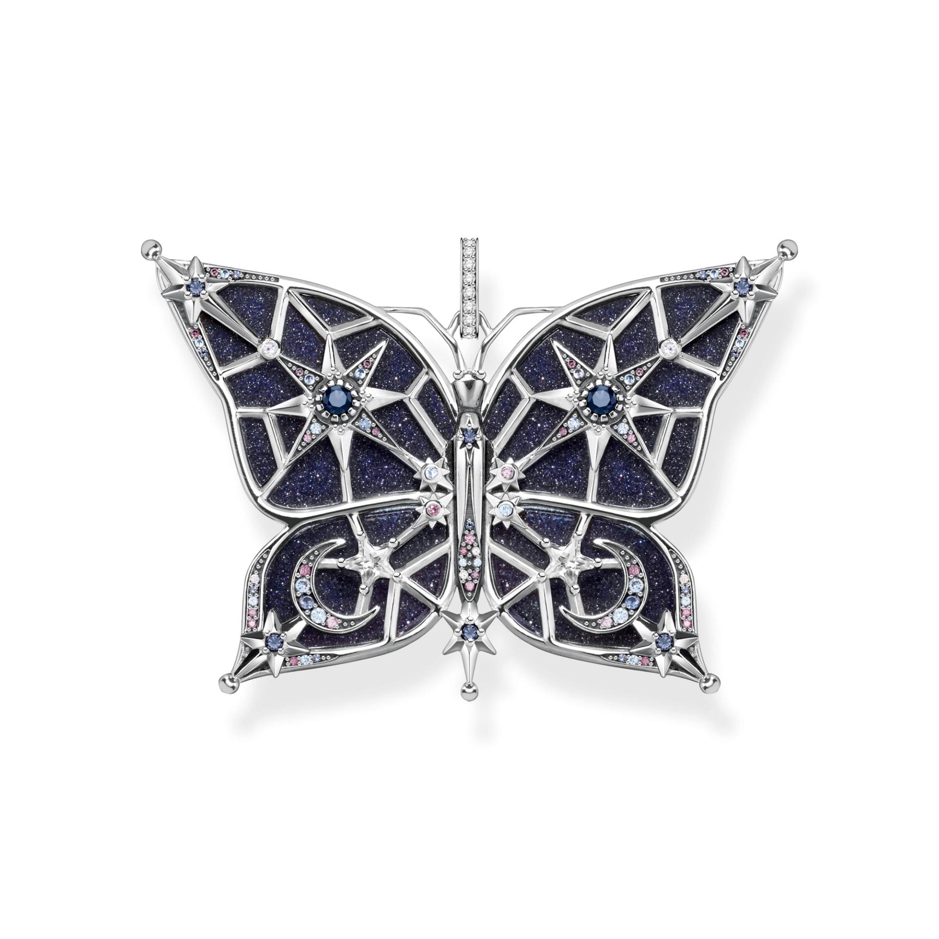 Thomas Sabo Anhänger Schmetterling Stern & Mond silber mehrfarbig PE925-945-7 von Thomas Sabo