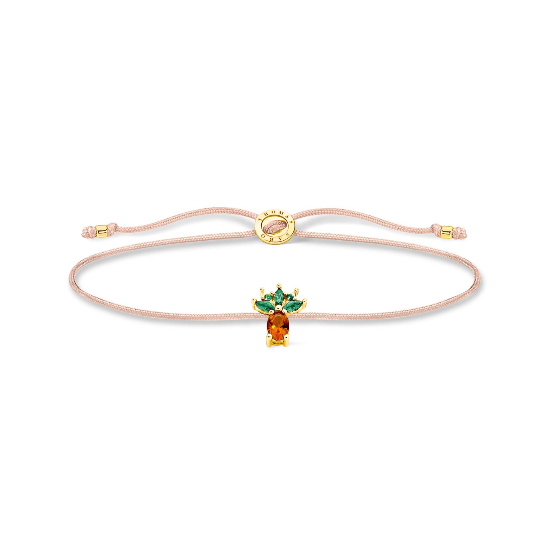 Thomas Sabo Armband Little Secret Ananas gold mehrfarbig LS129-472-7-L20V von Thomas Sabo