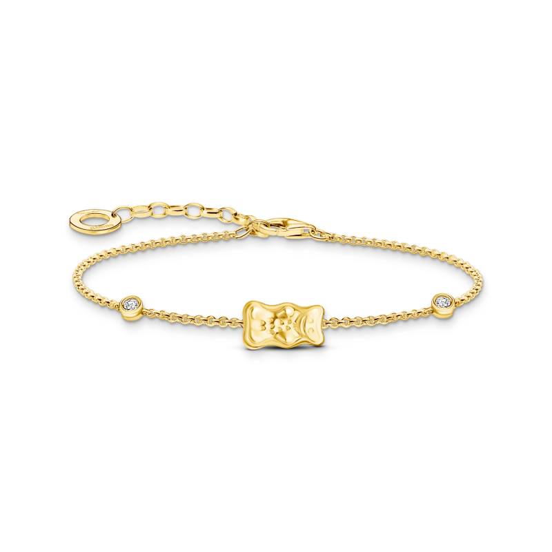 Thomas Sabo Armband mit HARIBO Goldbär und Steinen vergoldet gelbgoldfarben A2203-414-39-L19V von Thomas Sabo