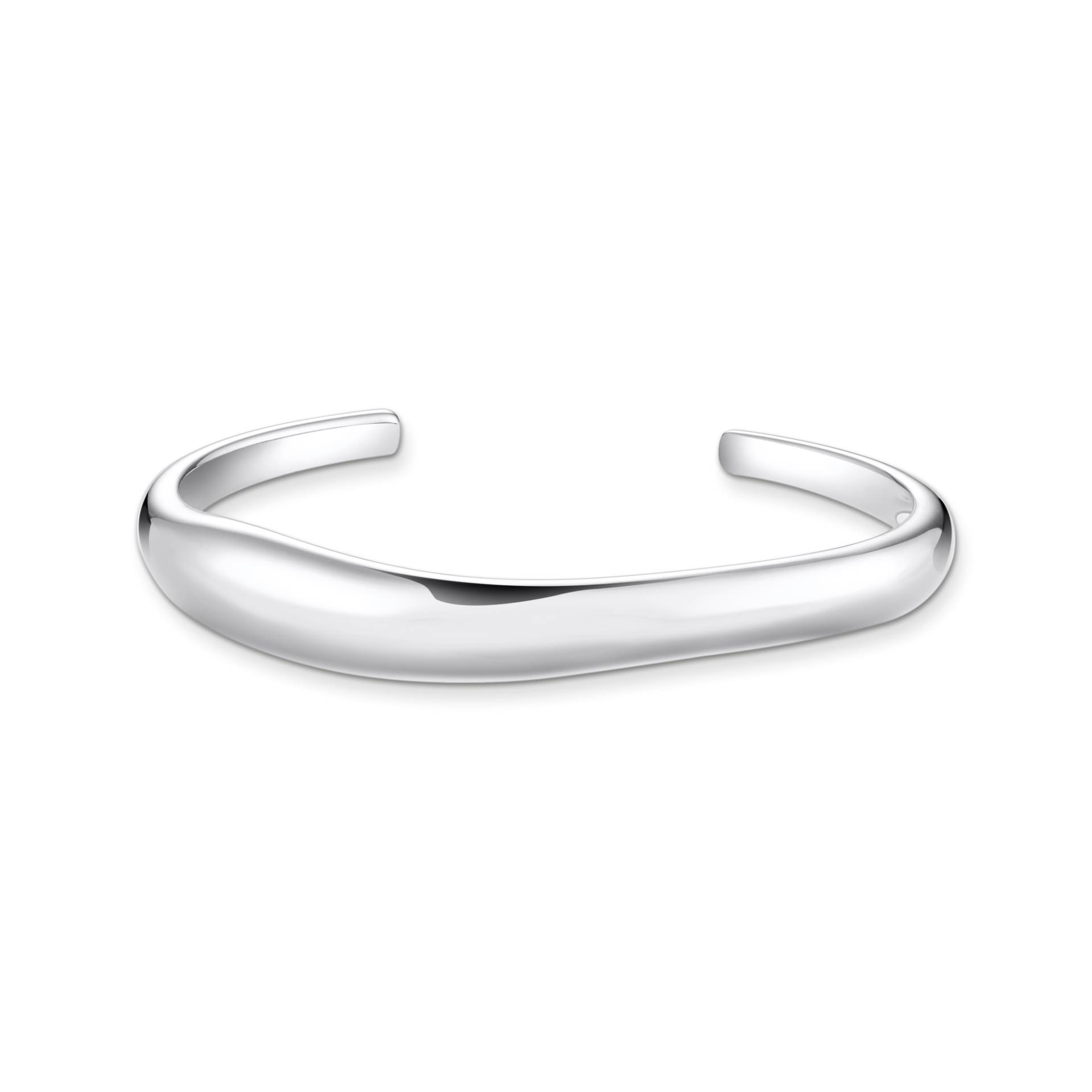 Thomas Sabo Armreif mit geschwungener Form Silber silberfarben AR116-001-21-L17 Thomas Sabo Armreif mit geschwungener Form Silber silberfarben AR116-001-21-L17 von Thomas Sabo