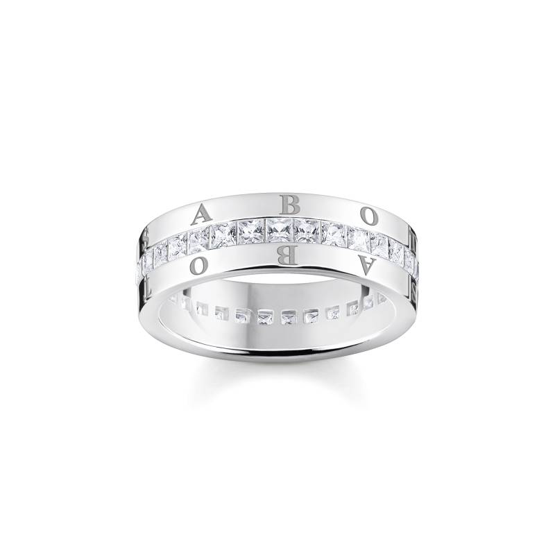 Thomas Sabo Bandring mit weißen Steinen Pavé Silber weiß TR2361-051-14-48 von Thomas Sabo