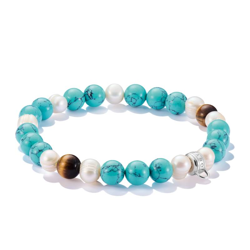 Thomas Sabo Bead-Armband mit bunten Steinen Silber mehrfarbig X0293-951-7-L17 von Thomas Sabo