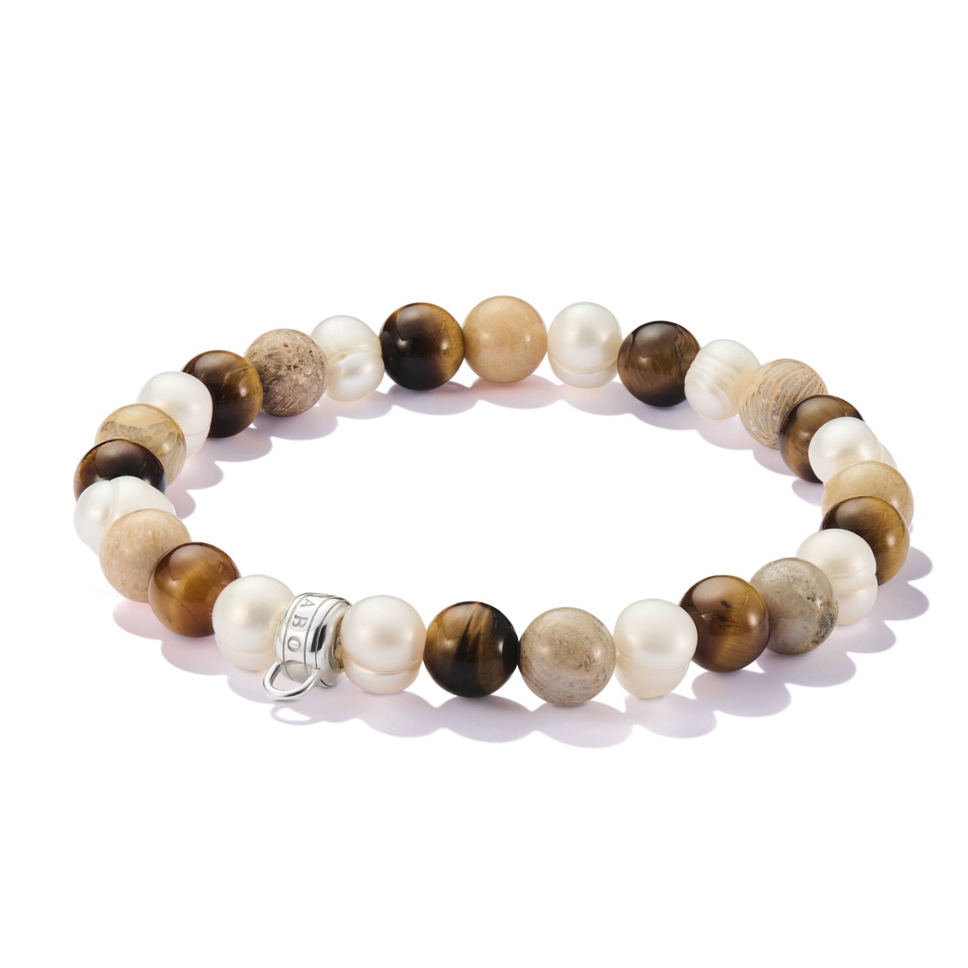 Thomas Sabo Bead-Armband mit naturfarbenen Steinen Silber mehrfarbig X0293-014-7-L17 Thomas Sabo Bead-Armband mit naturfarbenen Steinen Silber mehrfarbig X0293-014-7-L17 von Thomas Sabo