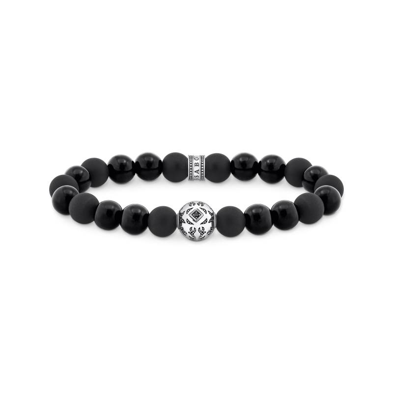 Thomas Sabo Beads-Armband aus Obsidian Silber geschwärzt schwarz A2145-705-11-L16 von Thomas Sabo