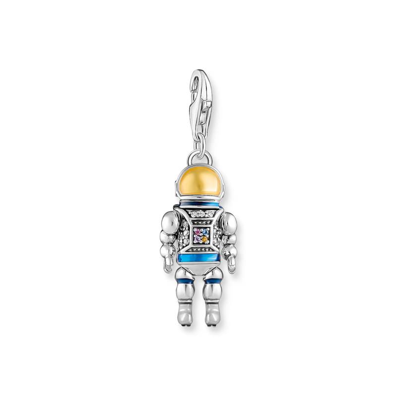 Thomas Sabo Charm-Anhänger Astronaut mit bunten Steinen Silber geschwärzt mehrfarbig 2037-691-7 von Thomas Sabo