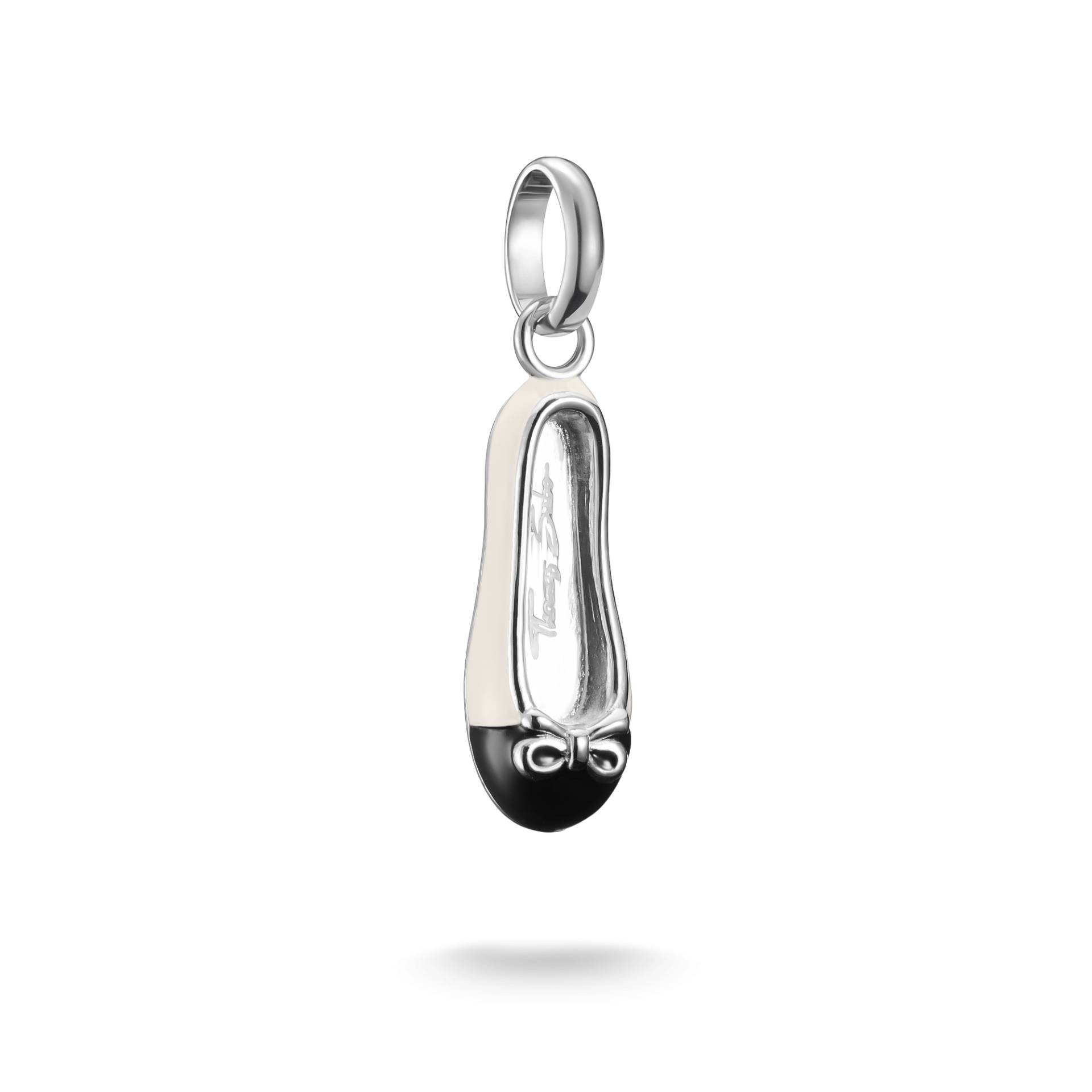 Thomas Sabo Charm-Anhänger Ballerina Cremeweiß Connect Silber weiß CC1245-007-14 von Thomas Sabo