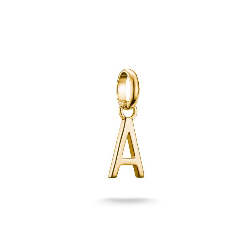 Thomas Sabo Charm-Anhänger Buchstabe A Connect vergoldet gelbgoldfarben CC1207-413-39 von Thomas Sabo