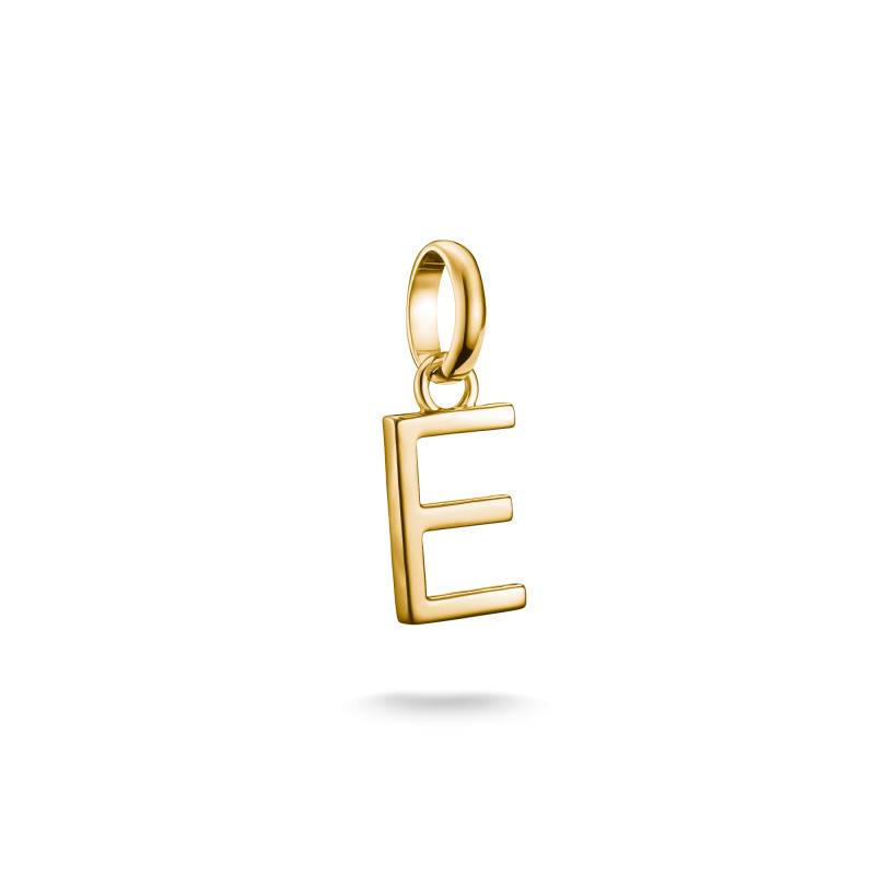 Thomas Sabo Charm-Anhänger Buchstabe E Connect vergoldet gelbgoldfarben CC1211-413-39 von Thomas Sabo