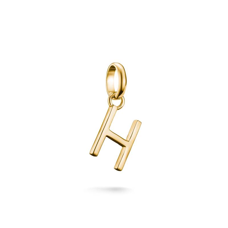 Thomas Sabo Charm-Anhänger Buchstabe H Connect vergoldet gelbgoldfarben CC1214-413-39 von Thomas Sabo