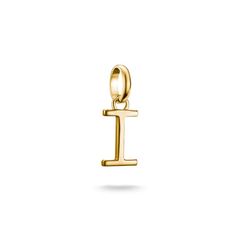 Thomas Sabo Charm-Anhänger Buchstabe I Connect vergoldet gelbgoldfarben CC1215-413-39 von Thomas Sabo