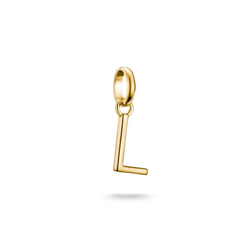 Thomas Sabo Charm-Anhänger Buchstabe L Connect vergoldet gelbgoldfarben CC1218-413-39 von Thomas Sabo