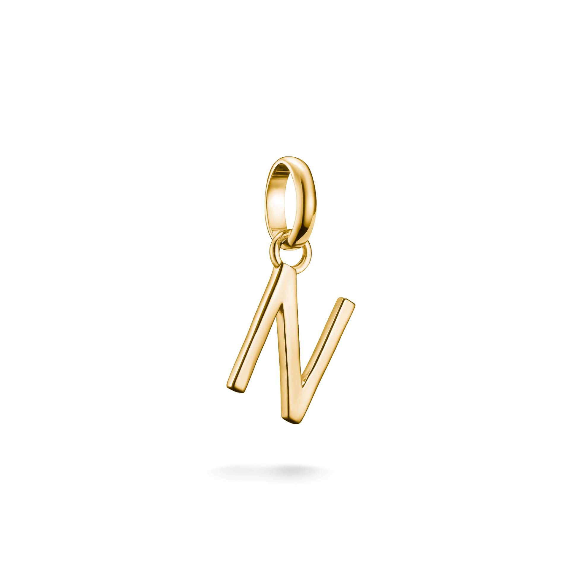 Thomas Sabo Charm-Anhänger Buchstabe N Connect vergoldet gelbgoldfarben CC1220-413-39 von Thomas Sabo