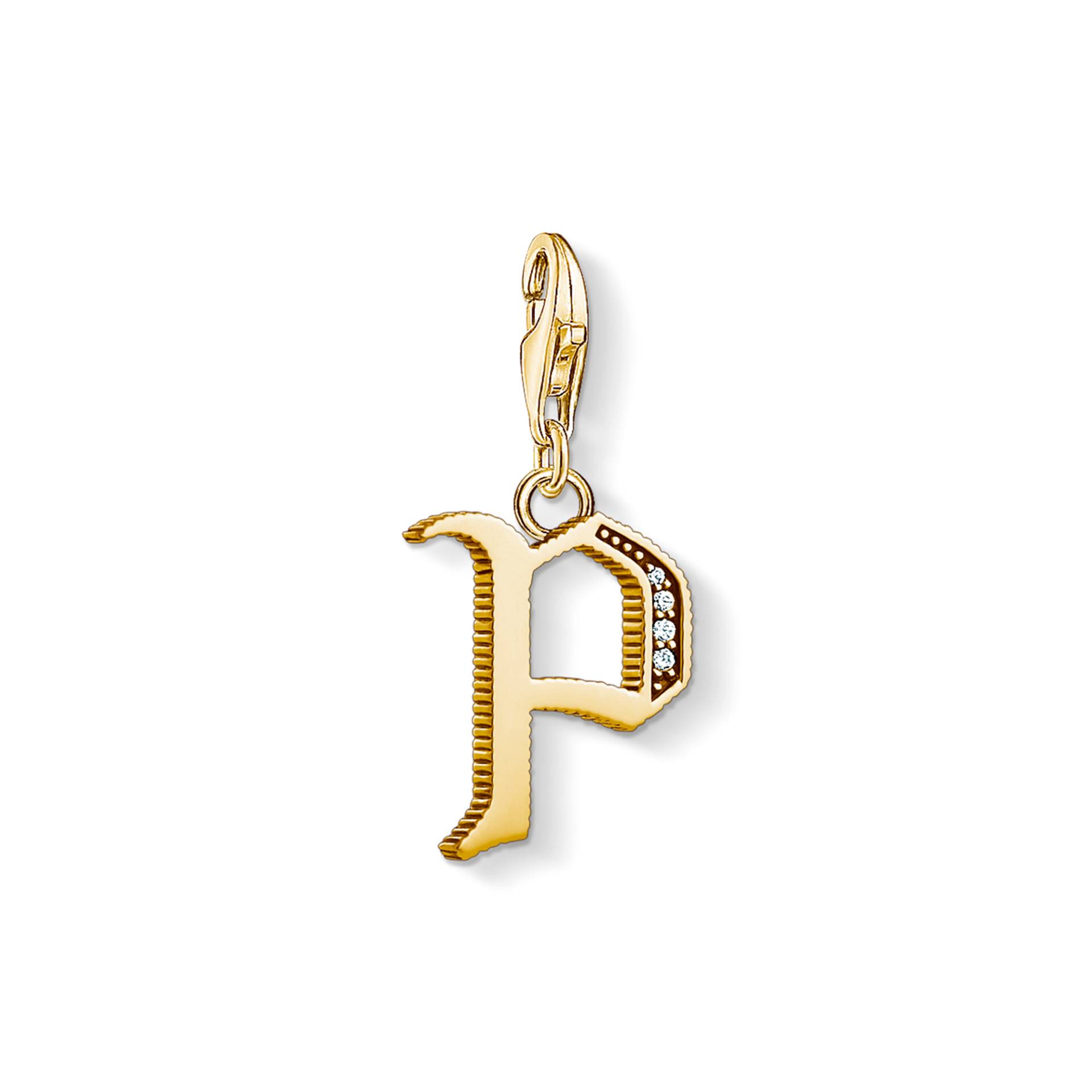 Thomas Sabo Charm-Anhänger Buchstabe P gold gelbgoldfarben 1622-414-39 von Thomas Sabo