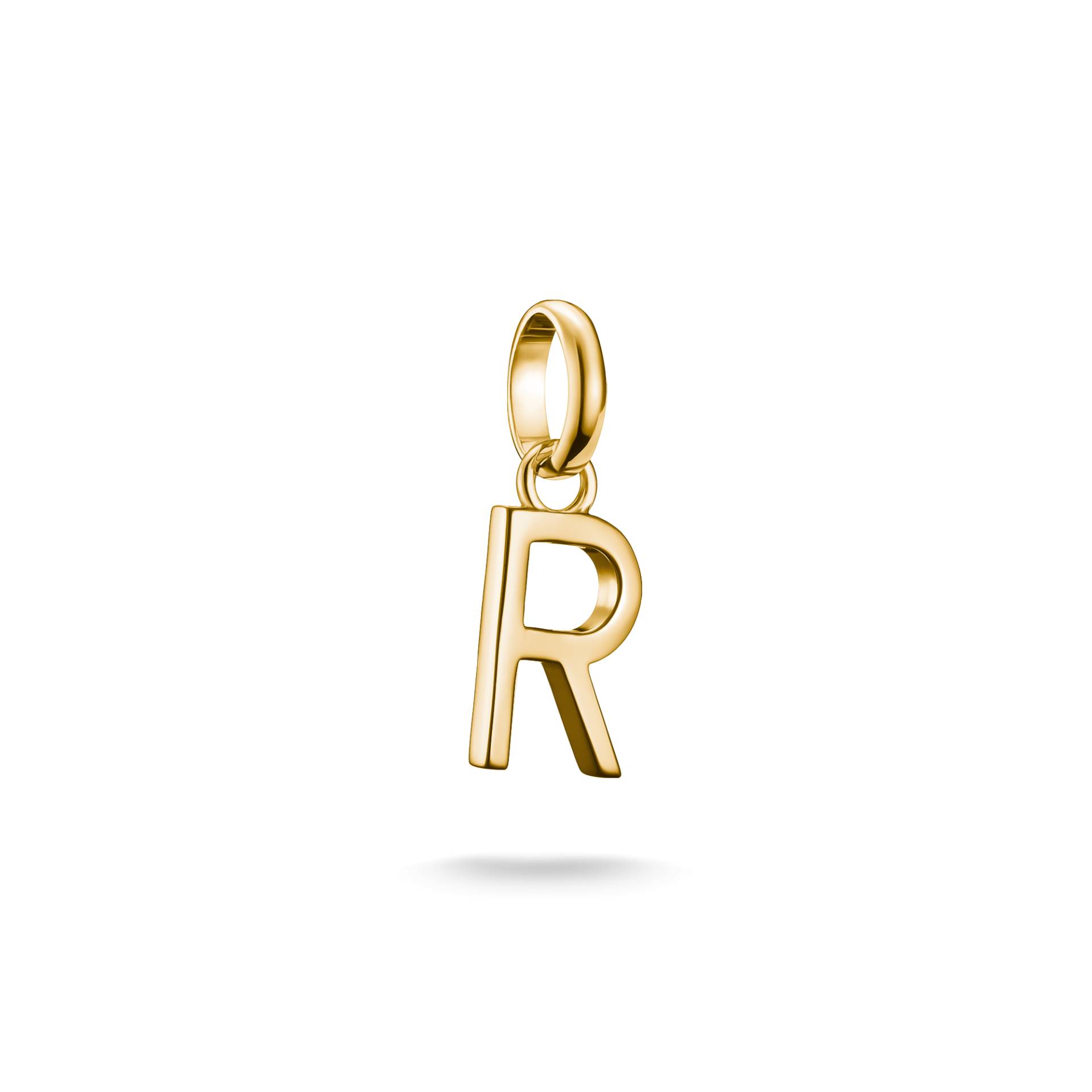 Thomas Sabo Charm-Anhänger Buchstabe R Connect vergoldet gelbgoldfarben CC1224-413-39 von Thomas Sabo
