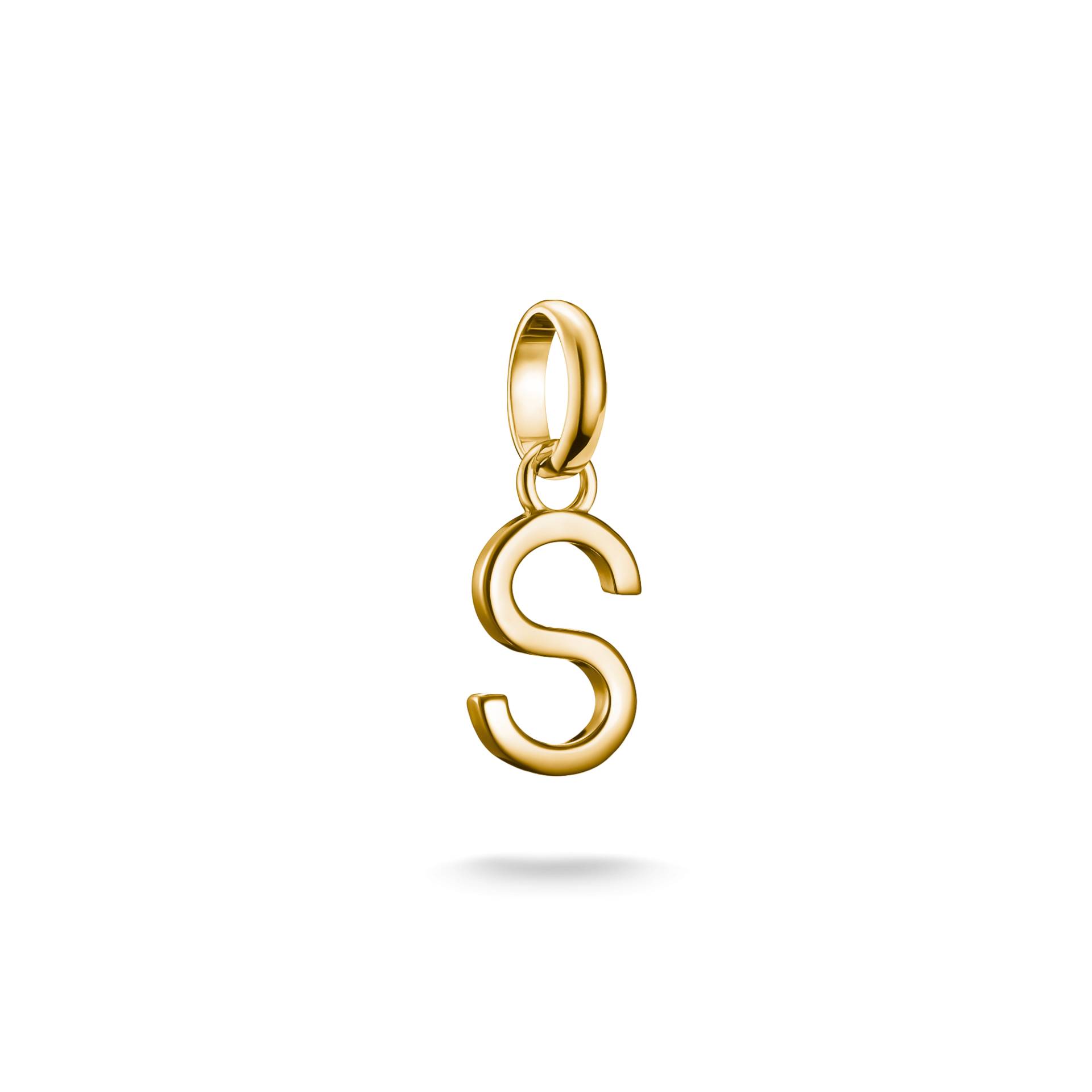 Thomas Sabo Charm-Anhänger Buchstabe S Connect vergoldet gelbgoldfarben CC1225-413-39 von Thomas Sabo