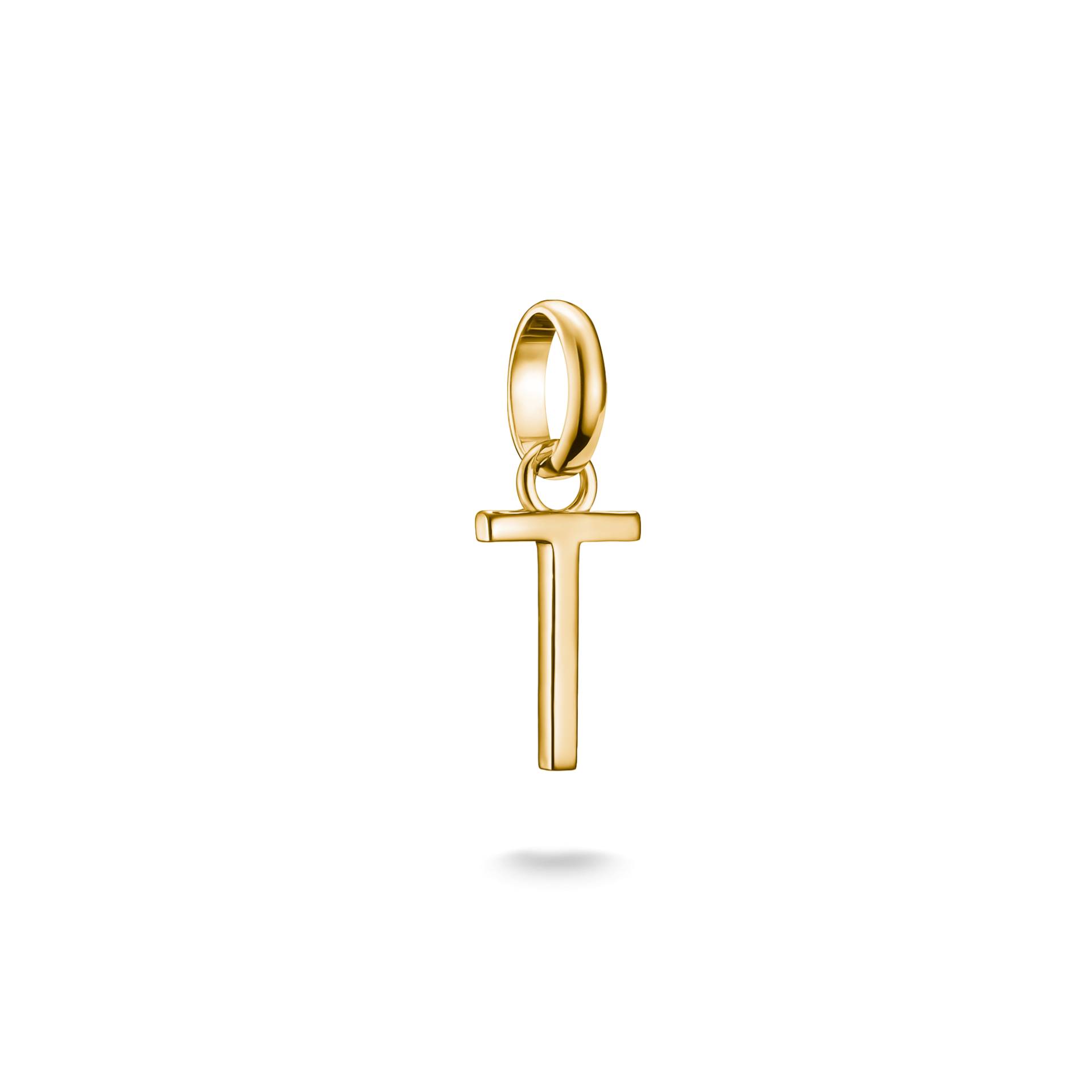 Thomas Sabo Charm-Anhänger Buchstabe T Connect vergoldet gelbgoldfarben CC1226-413-39 von Thomas Sabo