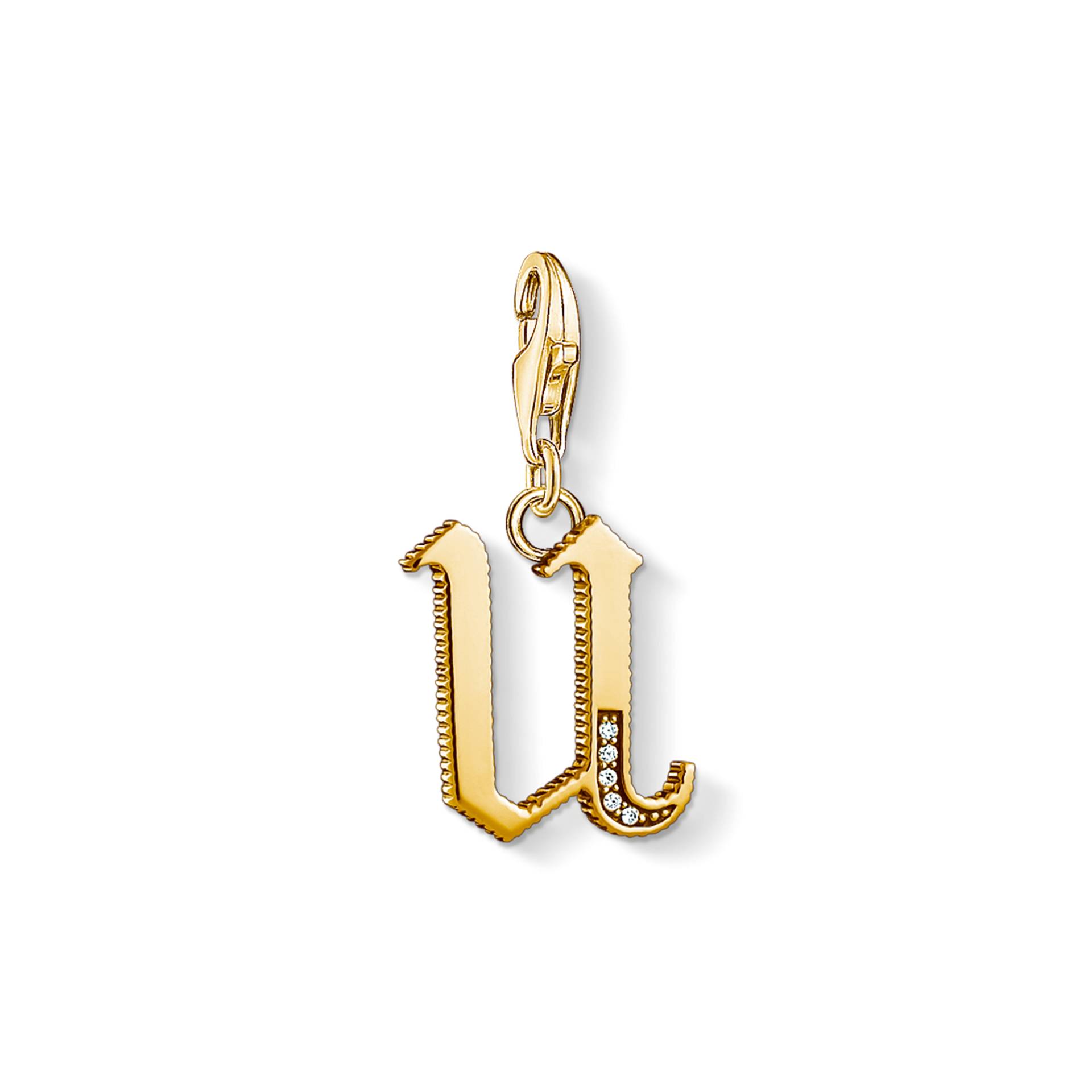 Thomas Sabo Charm-Anhänger Buchstabe U gold gelbgoldfarben 1627-414-39 von Thomas Sabo