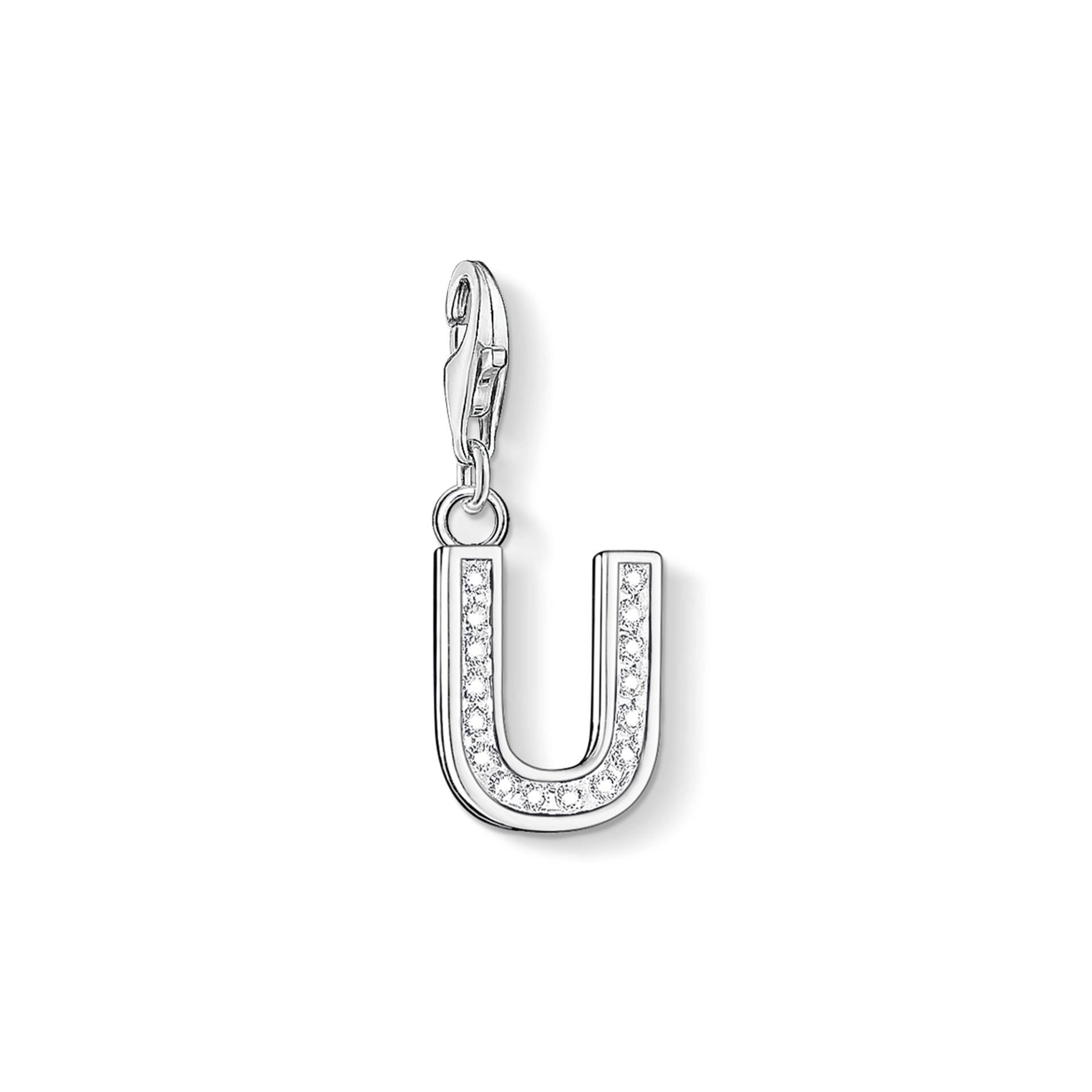 Thomas Sabo Charm-Anhänger Buchstabe U weiß 0243-051-14 von Thomas Sabo