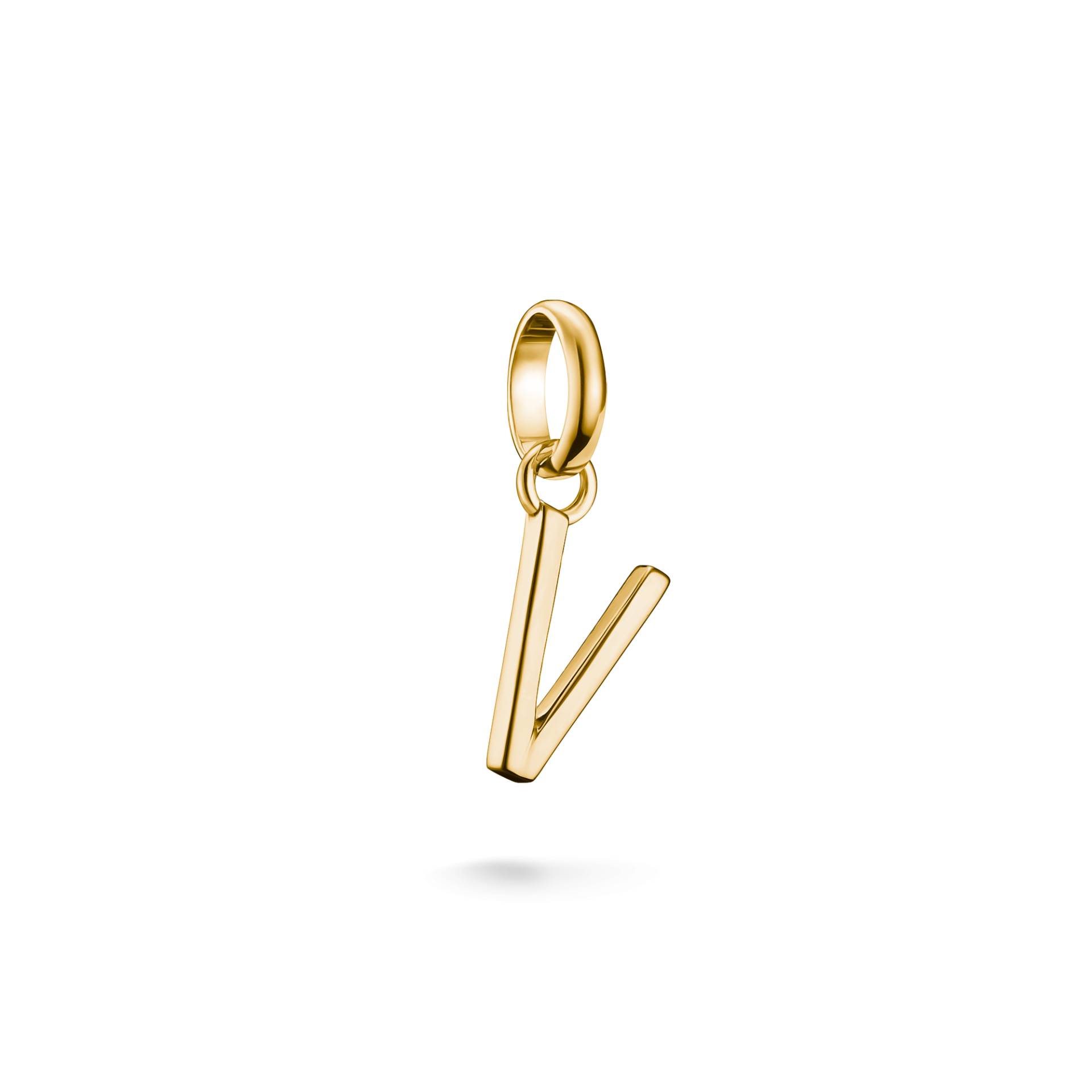 Thomas Sabo Charm-Anhänger Buchstabe V Connect vergoldet gelbgoldfarben CC1228-413-39 von Thomas Sabo