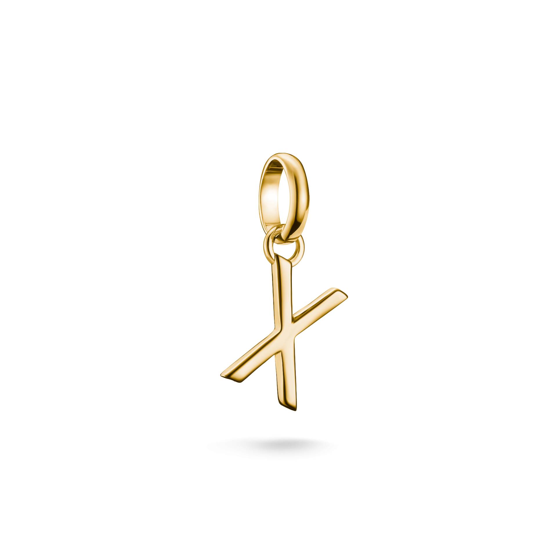 Thomas Sabo Charm-Anhänger Buchstabe X Connect vergoldet gelbgoldfarben CC1230-413-39 von Thomas Sabo