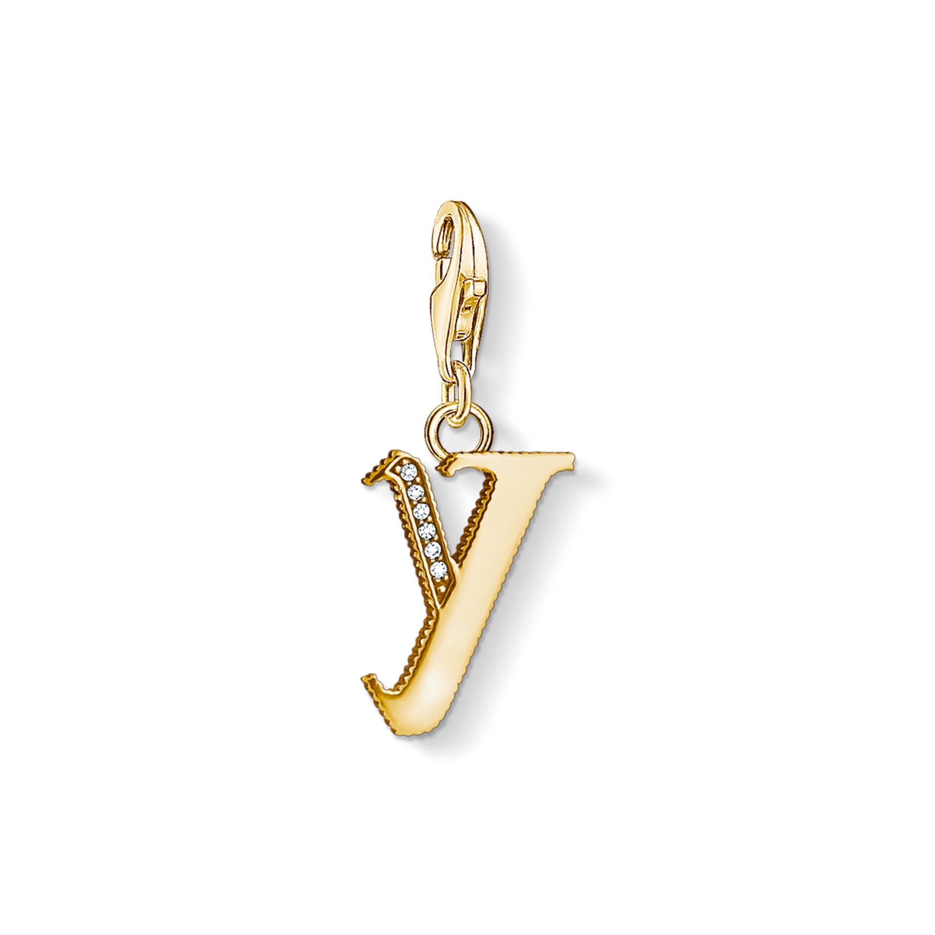 Thomas Sabo Charm-Anhänger Buchstabe Y gold gelbgoldfarben 1631-414-39 von Thomas Sabo