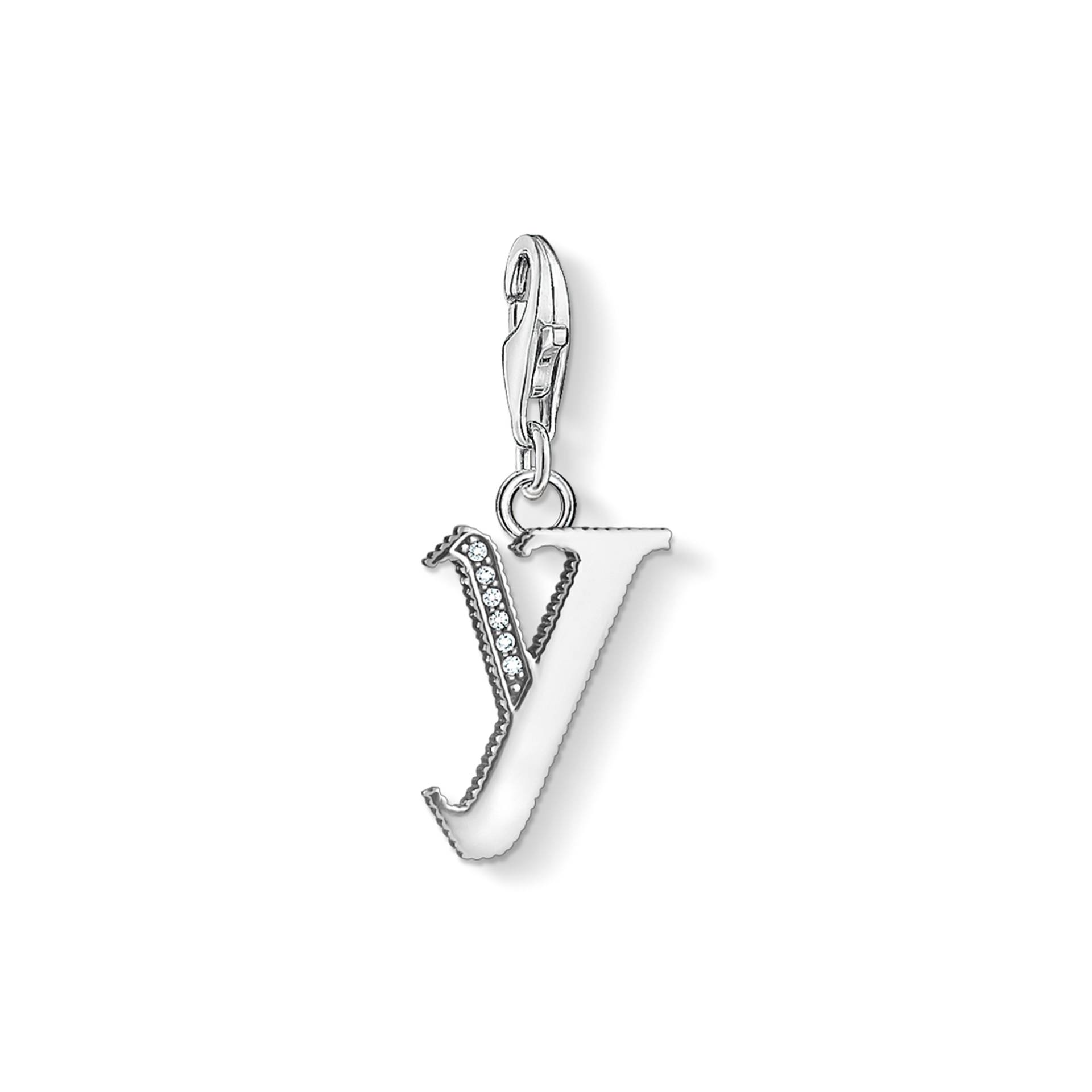 Thomas Sabo Charm-Anhänger Buchstabe Y silber silberfarben 1605-643-21 von Thomas Sabo