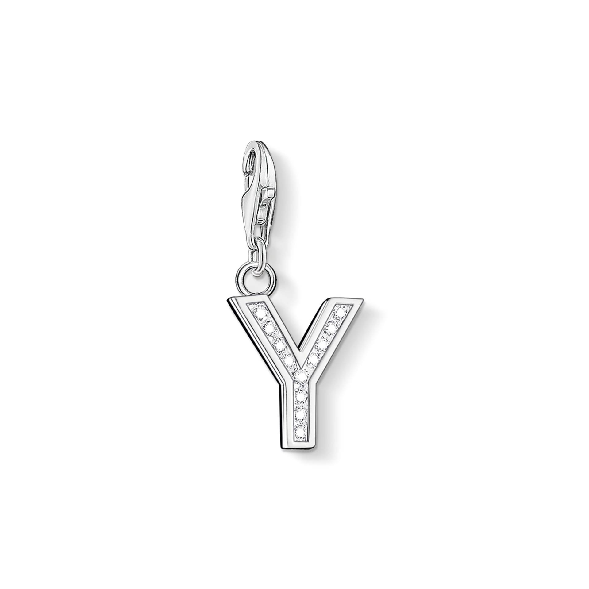 Thomas Sabo Charm-Anhänger Buchstabe Y weiß 0247-051-14 von Thomas Sabo