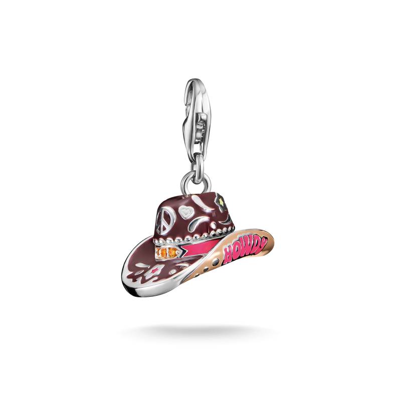 Thomas Sabo Charm-Anhänger Cowboy-Hut Silber mehrfarbig 2216-041-7 von Thomas Sabo