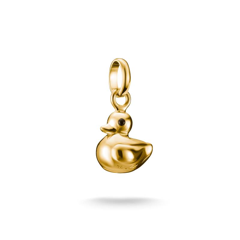 Thomas Sabo Charm-Anhänger Ente Connect vergoldet gelbgoldfarben CC1244-427-39 von Thomas Sabo