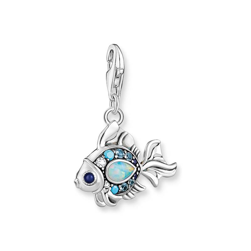 Thomas Sabo Charm-Anhänger Fisch mit blauen Steinen silber mehrfarbig 1884-945-7 von Thomas Sabo