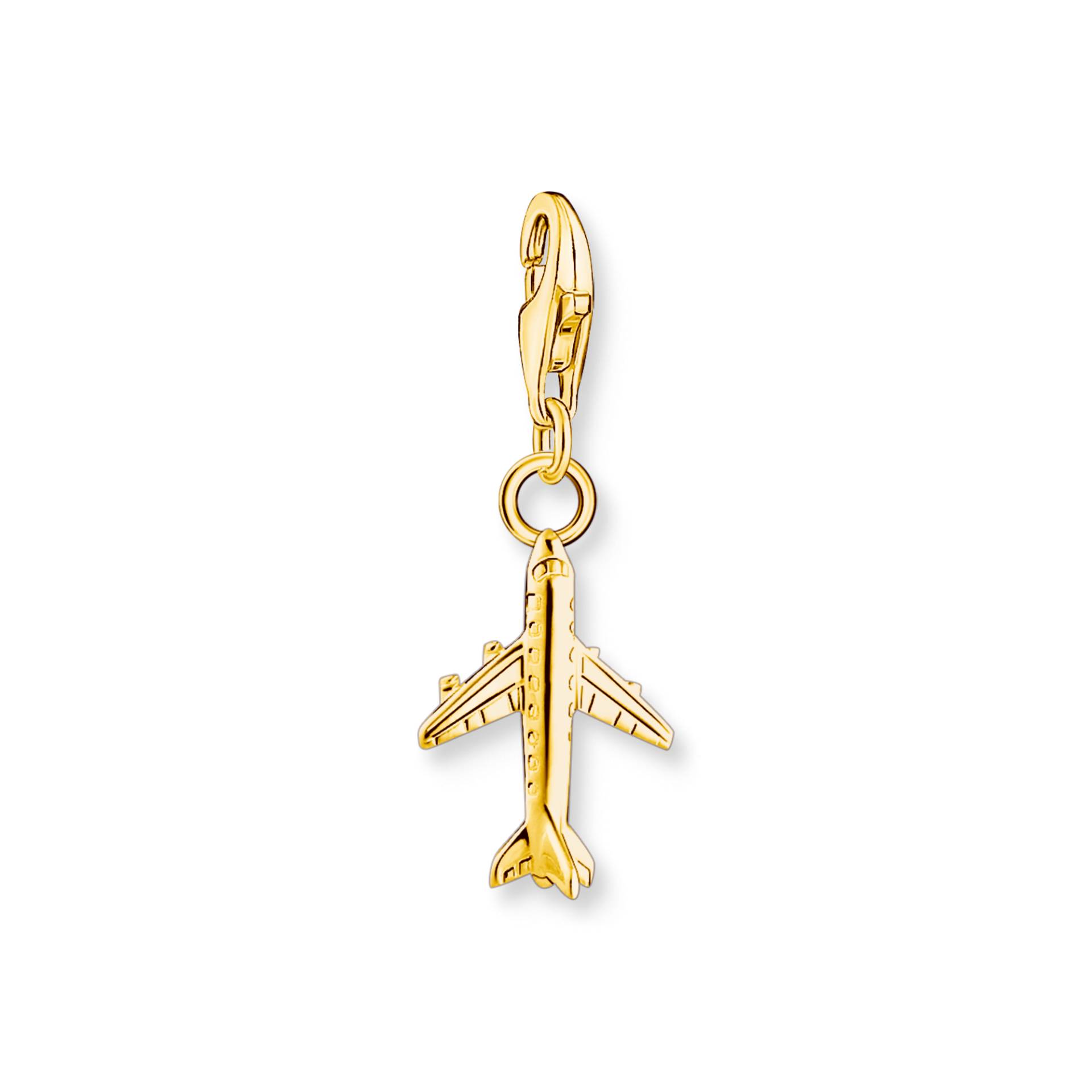 Thomas Sabo Charm-Anhänger Flugzeug vergoldet gelbgoldfarben 2012-413-39 Thomas Sabo Charm-Anhänger Flugzeug vergoldet gelbgoldfarben 2012-413-39 von Thomas Sabo