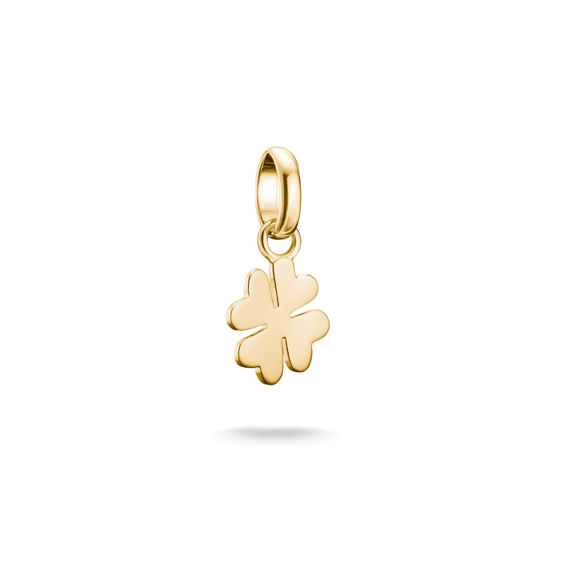 Thomas Sabo Charm-Anhänger Glücksklee Connect vergoldet gelbgoldfarben CC1202-413-39 von Thomas Sabo