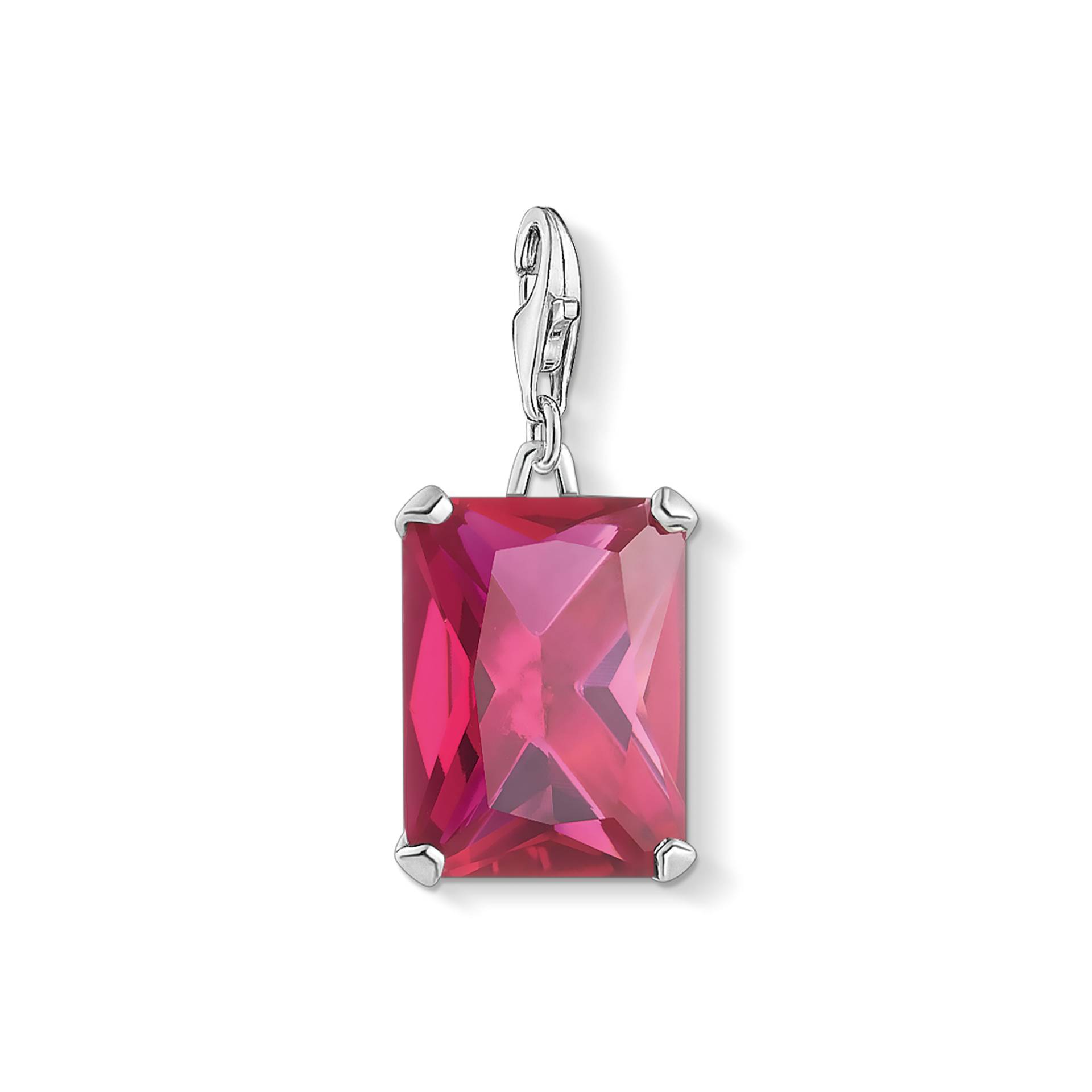 Thomas Sabo Charm-Anhänger Großer Stein Pink rot 1834-011-10 von Thomas Sabo