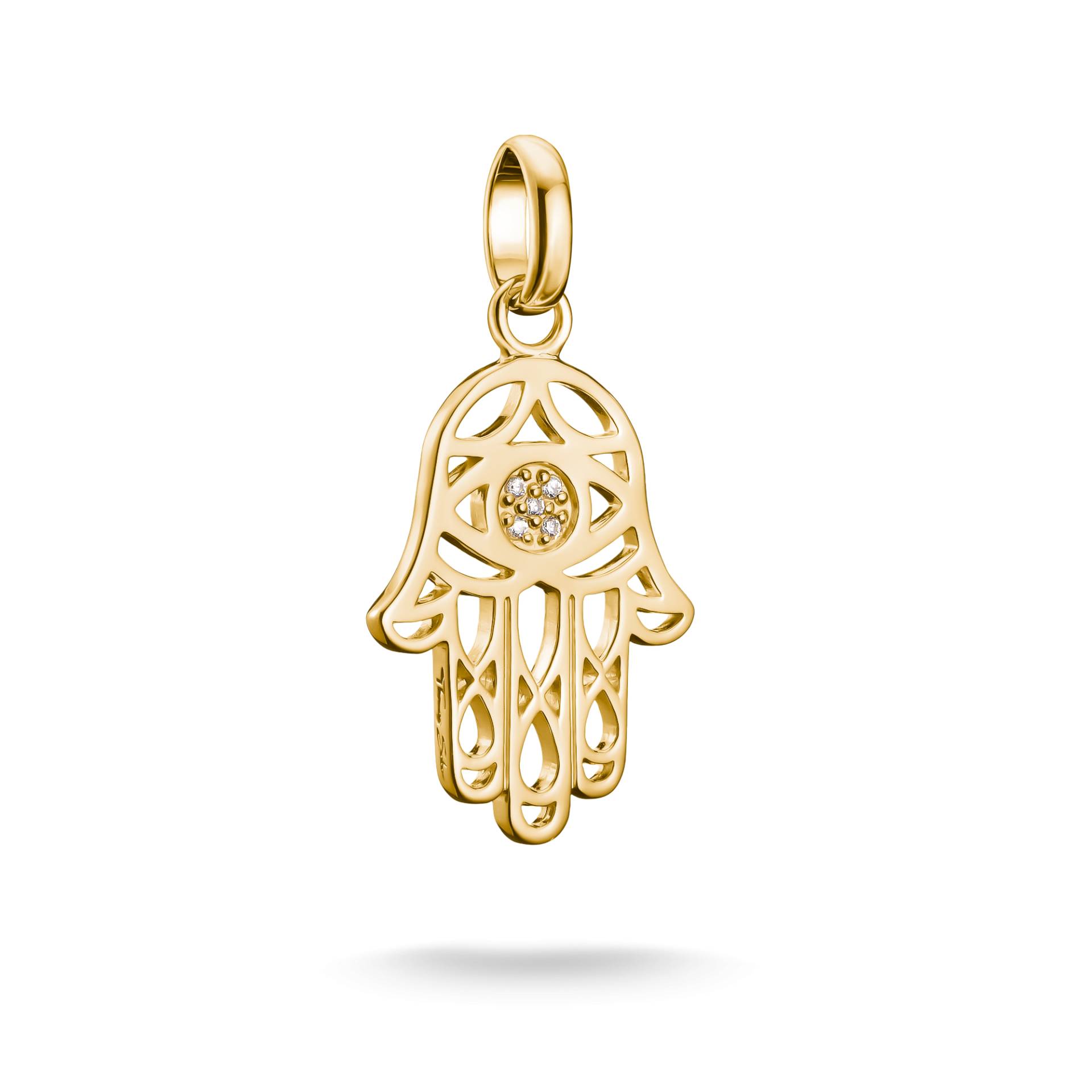 Thomas Sabo Charm-Anhänger Hamsa Connect vergoldet weiß CC1243-414-14 von Thomas Sabo