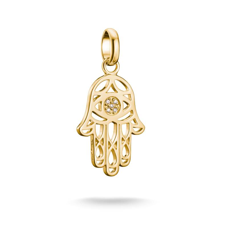 Thomas Sabo Charm-Anhänger Hamsa Connect vergoldet weiß CC1243-414-14 von Thomas Sabo