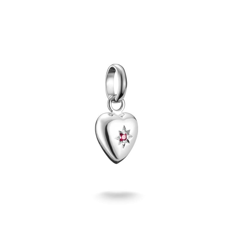 Thomas Sabo Charm-Anhänger Herz mit Stern Connect Silber rot CC1234-011-10 von Thomas Sabo