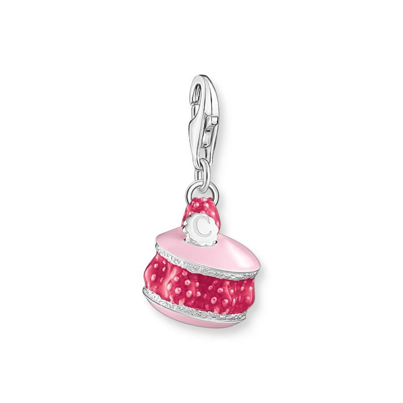 Thomas Sabo Charm-Anhänger Himbeer-Macaron pink Silber pink 2080-007-9 von Thomas Sabo