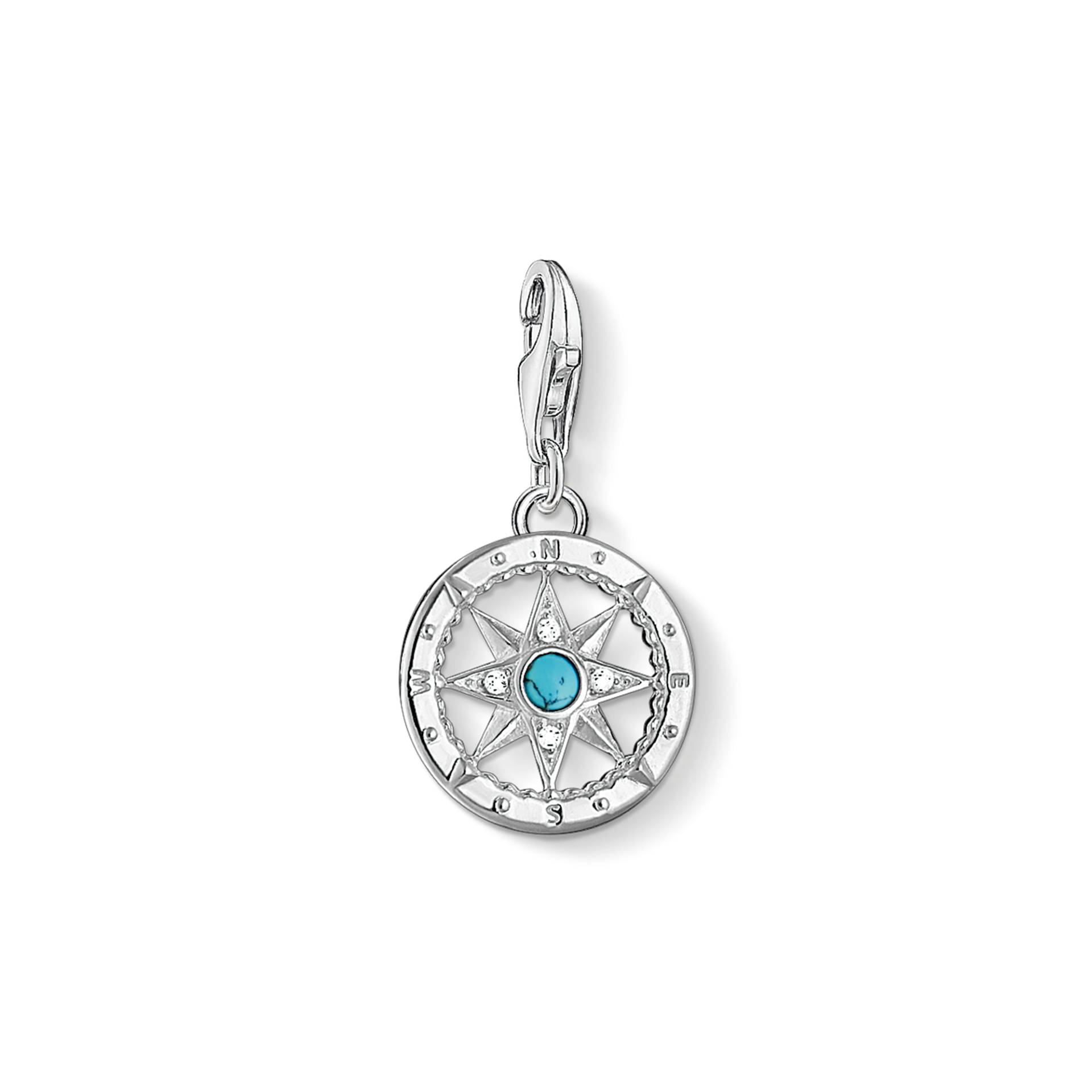 Thomas Sabo Charm-Anhänger Kompass türkis 1228-405-17 von Thomas Sabo