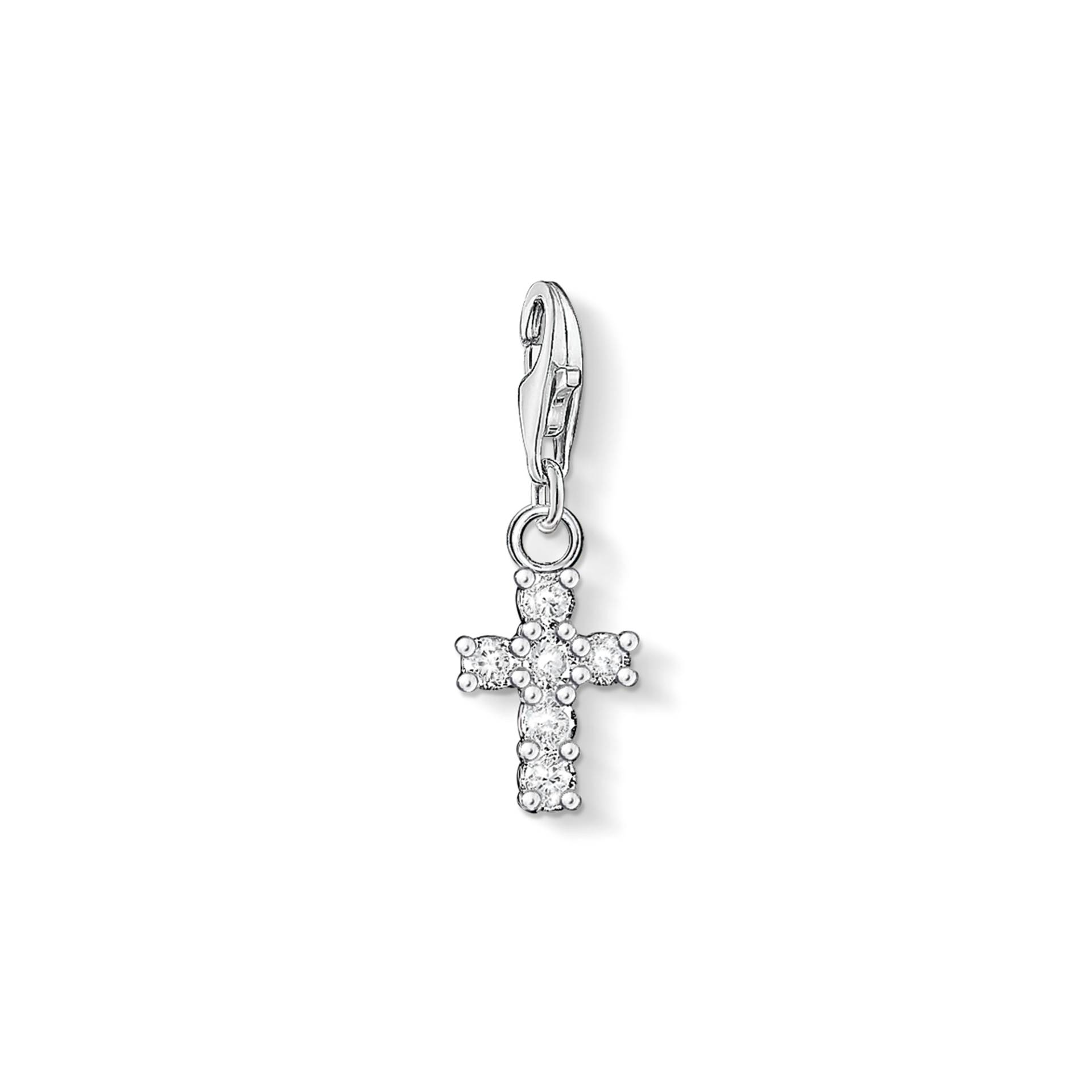 Thomas Sabo Charm-Anhänger Kreuz weiß 0054-051-14 von Thomas Sabo