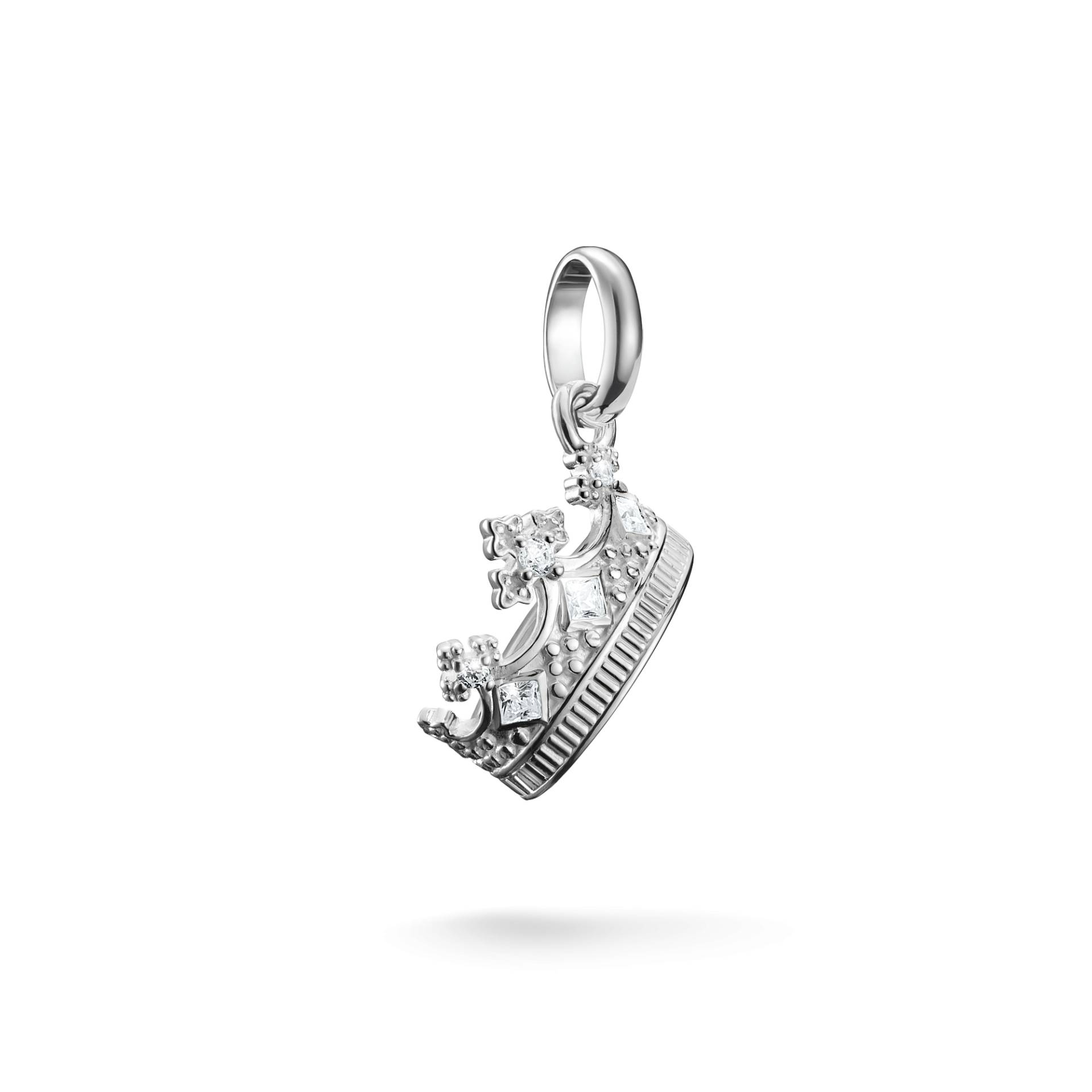 Thomas Sabo Charm-Anhänger Krone mit Steinen Connect Silber weiß CC1247-051-14 von Thomas Sabo