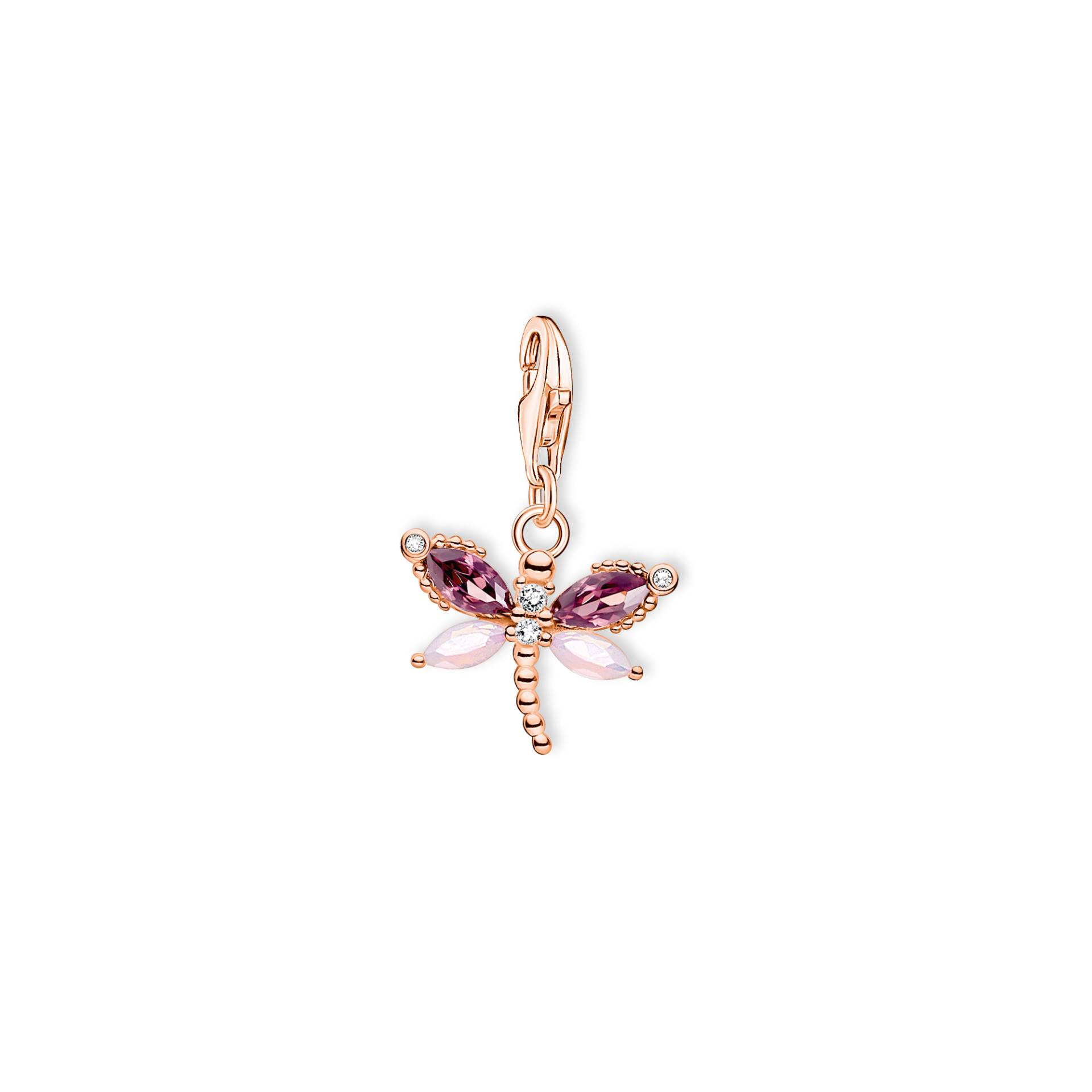 Thomas Sabo Charm-Anhänger Libelle roségold mehrfarbig 1873-323-7 von Thomas Sabo