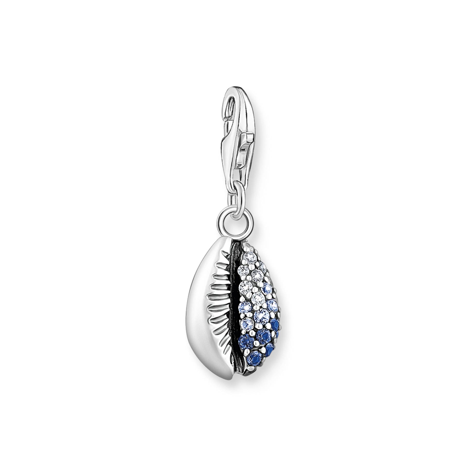 Thomas Sabo Charm-Anhänger Muschel mit blauen Steinen silber mehrfarbig 1894-945-7 von Thomas Sabo