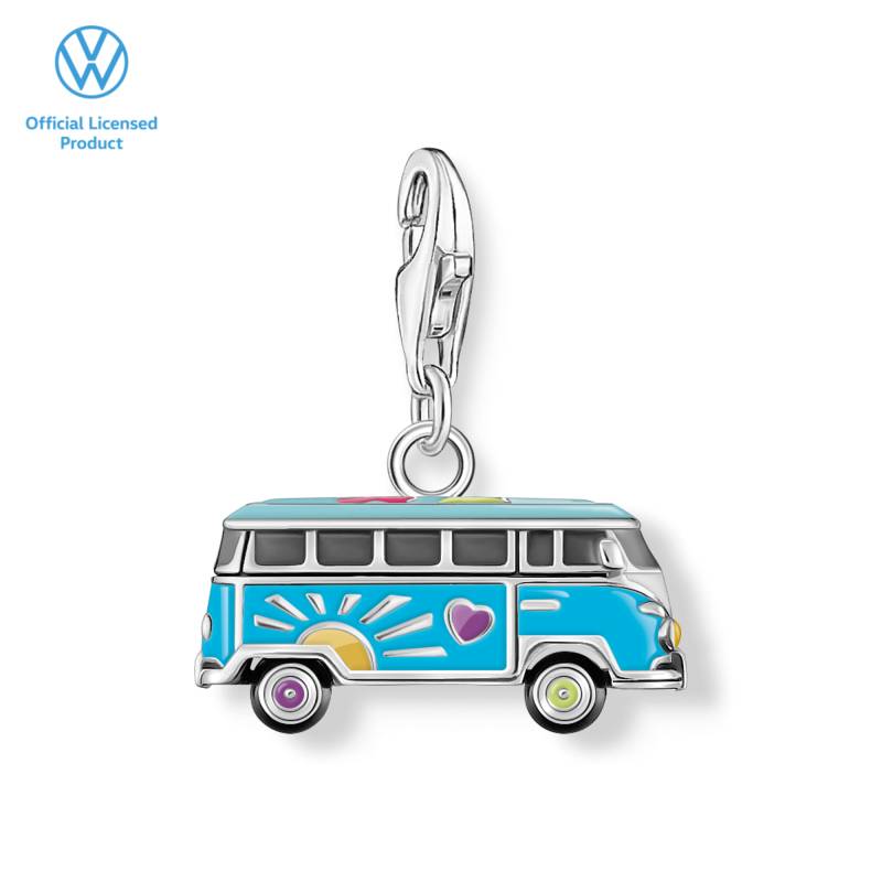 Thomas Sabo Charm-Anhänger Original Volkswagen Hippie-Bus, Silber mehrfarbig 2210-664-7 von Thomas Sabo