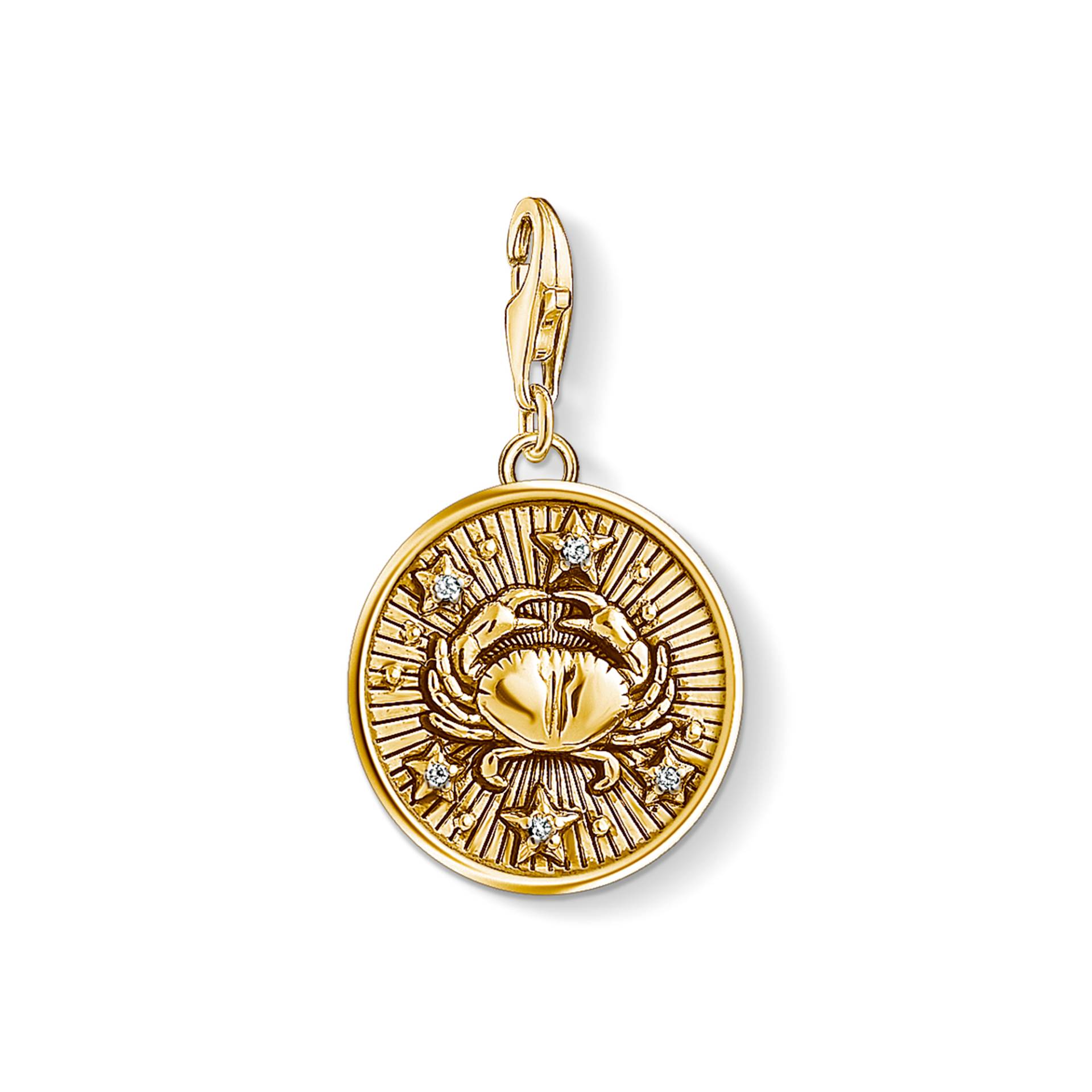 Thomas Sabo Charm-Anhänger STERNZEICHEN KREBS gelbgoldfarben 1655-414-39 von Thomas Sabo